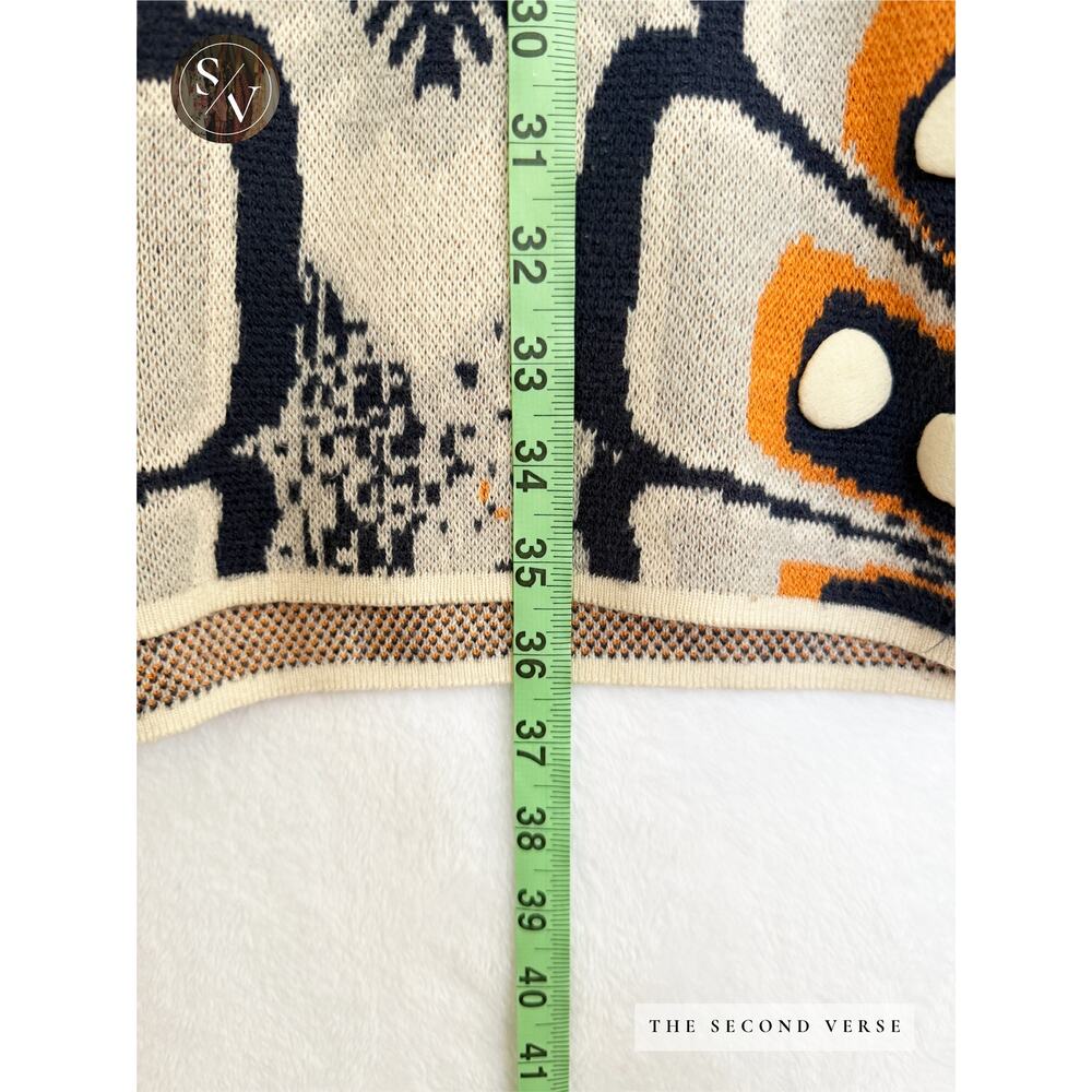 Celia Prado Sleeveless Knit Short Dress Abstract Boho Embellished Size S - Picture 6 of 9